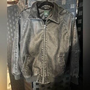 Wild Fable Distressed Bomber Jacket